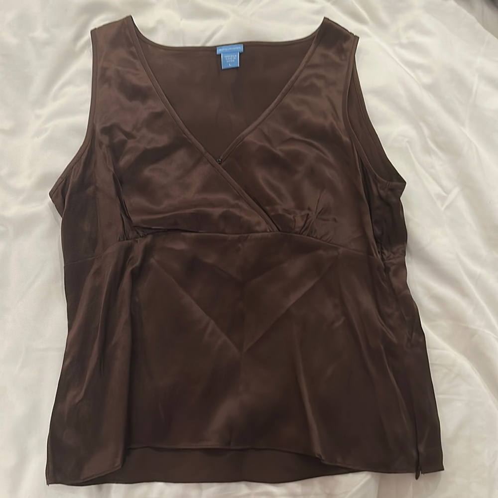 White + Warren Silk Tank